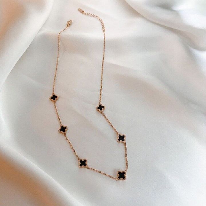 Fashion%20Four-leaf%20Double%20Sided%20Necklace%20For%20Girls%20Women%20Elegant%20Choker%20Necklace%20Jewelry%20Gift%20-%20Image%208
