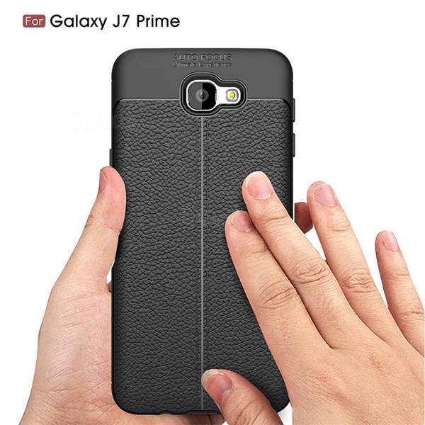 Luxury Leather Case Auto Focus Back Cover For Samsung J7 Prime