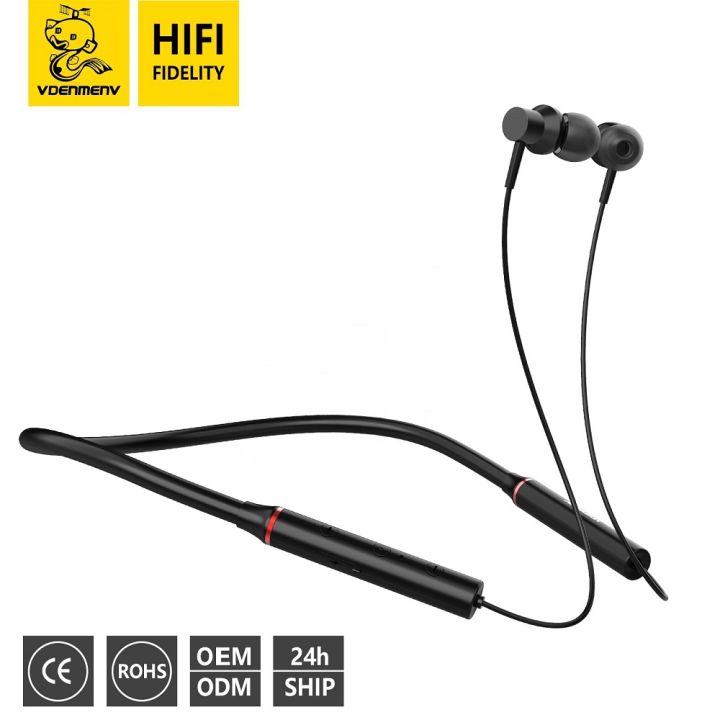 Vdenmenv%20Bluetooth%20Headphone%20DL19%20Black%20Wireless%20Headset%20Hifi%20Earphones%20Neckband%20-%20Image%202
