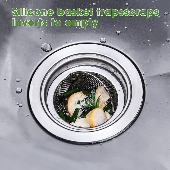 1/3Pcs%20Stainless%20Steel%20Mesh%20Sink%20Strainer%20Filter%20High%20Density%20Handle%20Sink%20Filter%20Kitchen%20Drainer%20Drain%20Hole%20Filter%20Trap%20Waste%20Screen%20-%20Image%203