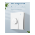 1Gang Switch Panel 86 Type Electric Fan Stepless Speed Regulator Ceiling Fan Speed Control 300W WHITE. 