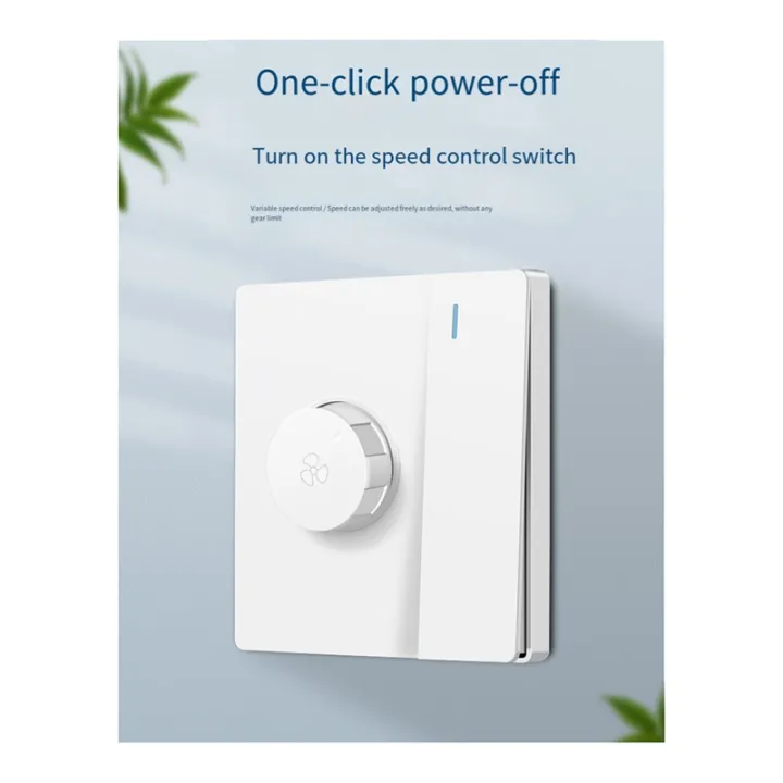 1Gang%20Switch%20Panel%2086%20Type%20Electric%20Fan%20Stepless%20Speed%20Regulator%20Ceiling%20Fan%20Speed%20Control%20300W%20WHITE%20-%20Image%205