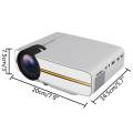 Mini Portable Video Projector HD 1080P LED LCD Home Cinema Theater Projector Ideal for Video Game Family Video and Picture. 