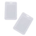 2pcs Simple Transparent Plastic Name Card Cover Bank Card Holder. 