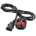 Power Cable - High Quality 3 Pin UK Plug AC Power Cable Wire With Fuse For PC, Rice Cooker, Kettle. 