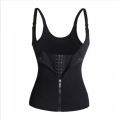 Waist Trainer Corset Clip and Zip Vest Body Shaper Cincher Sweat Vest with Adjustable Straps for women. 