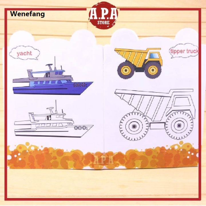 Wenefang Original APA Colouring Book Buku Mewarna Kids Coloring 16 ...