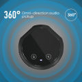 Desktop USB Conference Speakerphone Microphone 361° Omnidirectional Condenser Plug & Play PC Computer Mic. 
