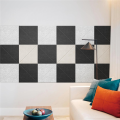 12 Pack Acoustic Panels, 12 X 12Inch Decorative Soundproofing Panels, Wall and Ceiling Acoustical Panels Black Easy to Use. 
