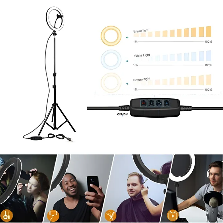 Selfie%2010%20Inch%20LED%20Ring%20Light%20with%20Sturdy%207ft%20Tripod%20Stand%20and%20Adjustable%20Phone%20Holder,%20Perfect%20for%20TikTok,%20YouTube,%20and%20Professional%20Photography%20-%20Image%204