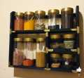 Wooden bottle rack set & gold bottle rack set & 12 pcs multi size gold lid bottles and rack. 