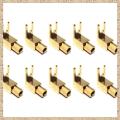 Right Angle Spade Fork & Binding Post - 4mm Banana Plug Socket - Spade Fork Connector for Speaker & Power & Amp(10 Pack). 