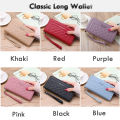【LAZ Choice】Wallet Woman Double Zipper Long Wallet Fashion Classic Purse Lady Clutch Women's Multi-slot PU Leather Wallets Dompet Wanita 女式钱包 钱包 女錢包 手拿包. 