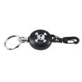 Retractable Key Chain With 23 Inchs Stainless Cable (2 Packs ). 