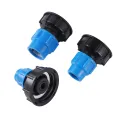 【ZOSR】IBC Water Tank Reducing Adapter 20/25/32mm Plastic PE Pipe Straight Connector Greenhouse Agriculture Irrigation Coupling Fitting. 