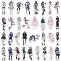 NEW 60/123PCS Y2K Domi Lolita Girls Gothic Pink Stickers Cute Anime Aesthetic Decals Phone Case Laptop Stationery Car Toy Sticker. 