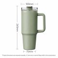 40oz (1200ml) Insulated Stainless Steel Tumbler with Handle – Leak-Proof, Triple-Wall Vacuum Travel Mug for Hot & Cold Drinks, Car Cup Holder Friendly, Sweat-Proof, BPA-Free. 