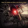 2 Pcs Bicycle Rechargeable Front And Back Cycle Light Cycling Lamp USB Headlight With Rear Light Bicycle Accessories. 