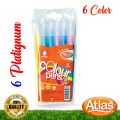 Color pens 6 pack, Atlas , platignum 6 set. 