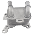 Oil Cooler Silver Car Oil Cooler 2130500Q0B 213055917R for Renault 1.0TCE/H4D 1.3TCE/H5H HR13 Nissan 1.3DIG-T 1.0DIG-T/F16 Mercedes-Benz. 