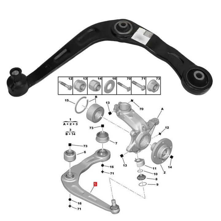 Car%20Lower%20Control%20Arm%20with%20Ball%20Joint%20Assembly%203520Y2%203521V3%20Replacement%20For%20Peugeot%20206%20207%20For%20Citroen%20C2%20-%20Image%202