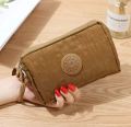 3 Zipper Unisex Cloth Coin Waterproof Wallet - Versatile and Secure. 