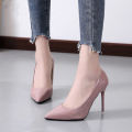 Women High Heel Shoes Classic Fashion Solid Color Pointed Toe Stiletto Slip On Dress Evening Party Pumps. 