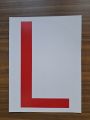 Learner's driving sticker for vehicles.. 