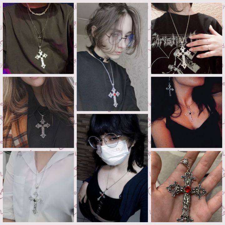 Gothic%20Irregular%20Cross%20Crystal%20Necklace%20Goth%20Large%20Cross%20Pendant%20Necklace%20Vintage%20Sweater%20Necklaces%20for%20Women%20Men%20Jewelry%20-%20Image%208