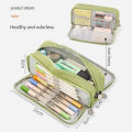 Simple Large Capacity Pen Case, Stationery Box, Japanese Korean Version, Junior High School Students, Girls Multifunctional Pencil Case. 