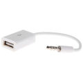 3.5mm Male Aux Audio Plug Jack To Usb 2.0 Female Converter Cable Cord For Car Mp3 Speaker U Disk Usb Flash Drive Accessories. 