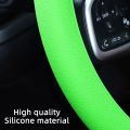 Automotive Silicone Steering Wheel Cover Protective Cover Automotive Decorative Steering Wheel Soft Silicone Multi Color. 