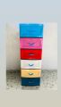 DAXER Multi Color 6 Drawer Plastic Cupboard DDC04E(6D). 