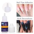 3g Fast Drying Nail Glue for False Nails Glitter Acrylic Nail Rhinestone Decoration Extension Glue Adhesive Nail Care Tool. 