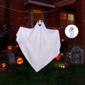 Flexible Wire Body Ghost Prop Spooky Led Light Up Hanging Ghost for Halloween Haunted House Party Decoration Battery Operated Flying Ghost Outdoor Prop Led Light Up Ghost Decor. 