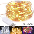 LED Fairy String Lights USB Copper Wire Starry String Light Strip Lamp Holiday Lighting Home Wedding Party Light Decor. 