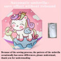 【HOT】 Unicorn Fashion Umbrella Cute Princess Automatic Umbrella Wind And Rain Resistance Sunshade Travel Portable Folding Umbrella. 