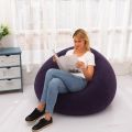 Large Inflatable Sofa Chair Bean Bag Flocking PVC Garden Lounge Beanbag Outdoor Furniture Camping Backpacking Bags(A). 