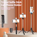 360° Rotating Selfie Stick with Built-in Light, Tripod Mount, and Wireless Operation - Black Plastic Selfie Stick for Group Photos, Travel, and Events, Selfie Stick for Phone, Event Photography, Sleek Design, Durable Construction. 