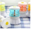 Fast Cleaning Brush with Soap Dispenser for Kitchen, Sink, Dish Washer Plastic Wet and Dry Brush. 