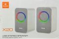 Kisonli X20 20w Usb Rgb Light Gaming Stereo Bluetooth Multimedia Speaker 2.0 [id: 10162]. 