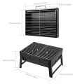 Barbecue Charcoal Grill Folding Lightweight Desktop BBQ Barbecue Grill for Camping Garden Outdoor Travel Summer Picnic Cooking Traveling Home Use Barbecue Tandoori Chicken Griller Carbon Steel. 