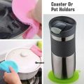 Multipurpose Kitchen Silicone Scrubber Non Stick Dishwashing Cleaning Sponge 5 Colors（5 Pieces）. 