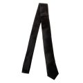 2 Pcs Casual Necktie Polyester Narrow Neck Tie Skinny Solid Dark Thin Necktie, Black & Blue. 