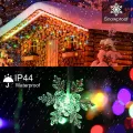 Auoyo Light Strip Christmas Lights Icicle Lighting 4M Curtain String Lights Waterproof Socket Party Garden Eaves Outdoor Decoration For Wedding Party Home Garden Street. 