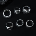 【Grand Sale】Punk Cross Titanium Steel Ring Trendy Retro Sword Rotating Roman Personality Ring. 