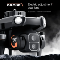 2024 new Original S119 Pro mini drone with 4K HD dual Camera For Vlogging photography Brushless Motor Windproof FPV RC quadcopter aircraft LED Light 4G/5G wifi remote control hover air drones obstacle avoidance 3D Stunt rolling One key automatic return. 