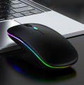 LED RGB backlight Rechargeable Gaming wireless mouse. 