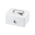 Mini Petty Cash Box Metal Coin Bank Lockable Security Money Safe Box with Lock Slot. 