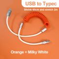 120W Fast Charging Cable Retractable Aluminum Alloy PD Charging Cable USB C Data Cable for Samsung Galaxy OPPO Xiaomi Huawei 2m. 